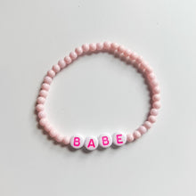 Load image into Gallery viewer, Pink &quot;BABE&quot; Bracelet
