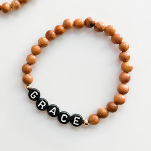 Rosewood Name Bracelet • 6mm