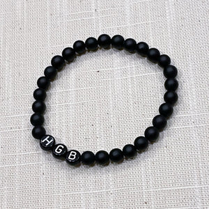 Matte Black Onyx Bracelet • 6mm