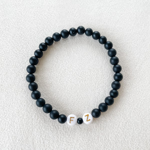 Matte Black Onyx Bracelet • 6mm