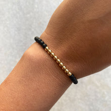 Load image into Gallery viewer, Black Onyx + 14k Gold • 4mm
